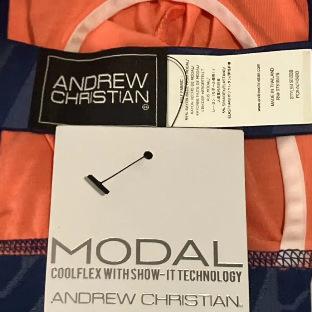 Andrew Christian CoolFlex Modal Jock with SHOW-IT Coral XL Extra Large